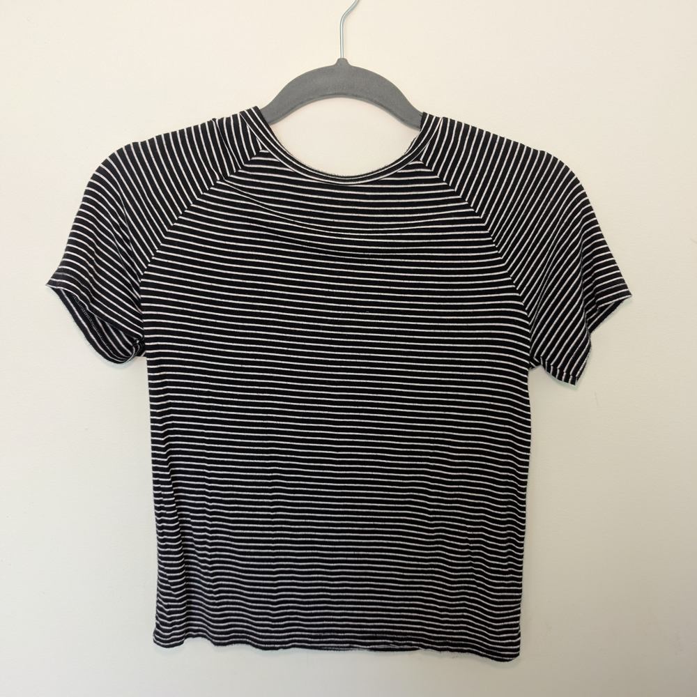 Black and White Striped T-Shirt